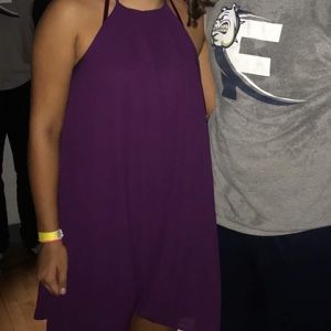 purple dress